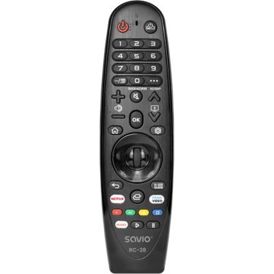 Pilot uniwersalny SAVIO RC-28 do TV LG Smart Czarny