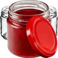 Pojemniki kuchenne - Słoiki na przetwory Lerma 200ml 50 szt. 66mm + wieczka czerwone - miniaturka - grafika 1