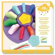 Zabawki interaktywne dla dzieci - Djeco 12 Kwiatowych Kredek dla Maluchów - miniaturka - grafika 1
