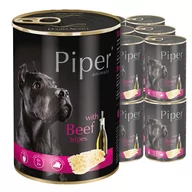 Mokra karma dla psów - Dolina Noteci Piper Animals mokra karma dla psa z żołądkami wołowymi puszka waga 24x400 g - miniaturka - grafika 1