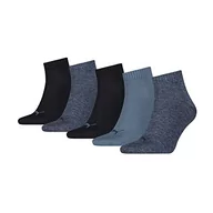 Skarpetki damskie - PUMA Skarpety (5 sztuk), niebieski (Denim Blue), 41.5-43.5 EU - miniaturka - grafika 1