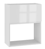 Meble kuchenne - Alba Szafka Wisząca Pod Zabudowę Mikrofalówki Gm-60 Hk-Xs Biały Połysk - miniaturka - grafika 1