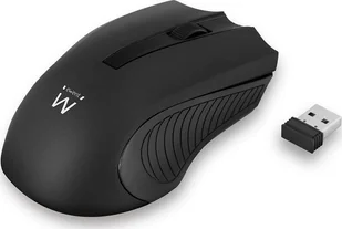 Ewent Ewent EW3221, Ambidextrous, Optical, RF Wireless, 1200 DPI, Black - Myszki - miniaturka - grafika 1