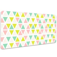 Podkładki na biurko - Duża podkładka na biurko Kolorowe trójkąty 100x50cm, Dywanomat - miniaturka - grafika 1