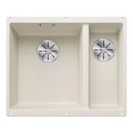 Zlewozmywaki - Zlewozmywak granitowy BLANCO Subline 340/160-U Silgranit Delikatny biały 527162 - miniaturka - grafika 1