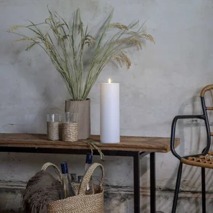 Szwedzka Świeca LED FLAMME RAK, Biała, 32,5 cm, Z Czujnikiem Zmierzchu, Timer, IP44, Do Wnętrz i Ogrodu - Świece Szwedzka Świeca LED FLAMME RAK, Biała, 32,5 cm, Z Czujnikiem Zmierzchu, Timer, IP44, Do Wnętrz i Ogrodu - Świece - miniaturka - grafika 1