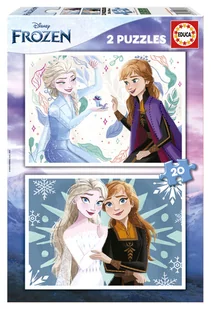 Educa, Puzzle, Disney, Kraina Lodu, 2 x 20 el. - Puzzle - miniaturka - grafika 1