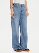 Spodnie damskie - Lee Jeansy Stella 112346641 Niebieski Wide Leg - miniaturka - grafika 1