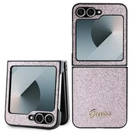 Etui i futerały do telefonów - Guess GUHCZF6HGGSHP Z Flip6 F741 różowy/pink 4G Glitter Script - miniaturka - grafika 1