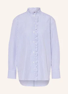 Tommy Hilfiger Bluzka Z Falbankami blau - Bluzki damskie - miniaturka - grafika 1
