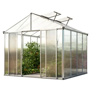 GFP szklarnia RUBIN 4 rama aluminiowa 262x285 cm - grube panele poliwęglanowe ok. 10 mm - Szklarnie ogrodowe - miniaturka - grafika 1