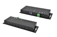 Huby USB - EXSYS EX-1183HMVS-2 huby i koncentratory USB 3.2 Gen 1 (3.1 Gen 1) Type-B 5000 Mbit/s Czarny EX-1183HMVS-2 - miniaturka - grafika 1