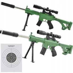 Karabin Na Kulki Replika 6Mm Luneta Laser Pistolet - Zabawki militarne - miniaturka - grafika 1