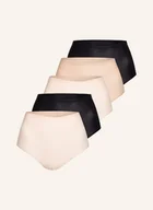 Majtki damskie - Chantelle Figi Pełne Softstretch, 5 Szt. beige - miniaturka - grafika 1