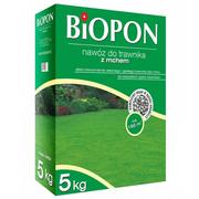 Nawozy ogrodnicze - Biopon Nawóz do trawnika z mchem, karton z uchwytem 5kg, marki - miniaturka - grafika 1