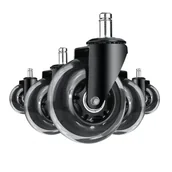 Fotele i krzesła biurowe - ARTNICO Kółka kauczukowe do foteli fi11 5 szt transparent 129569 - miniaturka - grafika 1