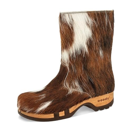 Woody Damskie różowe półdługie kozaki, naturalne, 42 EU, naturalny, 42 EU