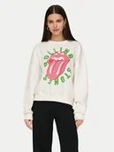 Bluzy damskie - ONLY Bluza Rolling Stones 15345927 Biały Regular Fit - miniaturka - grafika 1