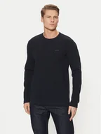 Koszulki męskie - BOSS Longsleeve Tempesto 50520725 Granatowy Regular Fit - miniaturka - grafika 1