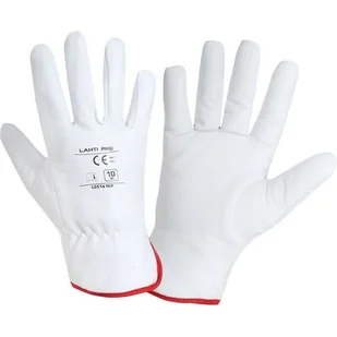 Rękawice ochronne ocieplane z koziej skóry LAHTI PRO białe 11 - Rękawice robocze - miniaturka - grafika 1