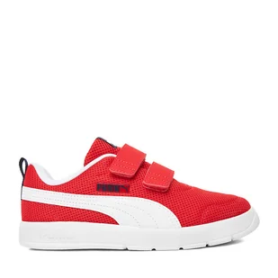 Sneakersy Puma COURTFLEX V3 MESH PS 39808501 Czerwony - Buty dla chłopców - miniaturka - grafika 1