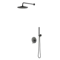 Zestawy prysznicowe - Omnires Y zestaw wannowo-prysznicowy grafit SYSY35GR - miniaturka - grafika 1