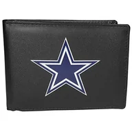 Portfele - NFL Siskiyou Sports męski Dallas kowboje dwustronny portfel duże logo jeden rozmiar czarny - miniaturka - grafika 1