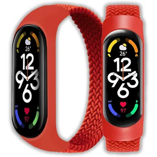 Opaska pasek solo elastyczny Vanfone do Xiaomi Mi Band 3/4/5/6/7, czerwony - Akcesoria do smartwatchy - miniaturka - grafika 1