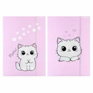 Teczki i skoroszyty - Starpak Teczka z gumką A4 Kotek pluszowy 559723 - miniaturka - grafika 1