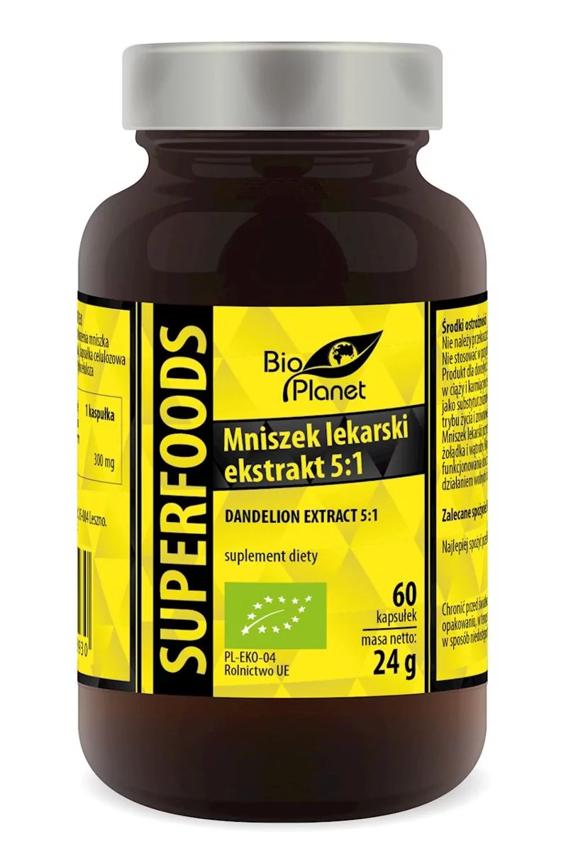 Bio Planet Mniszek lekarski ekstrakt Suplement diety 60 kaps. Bio