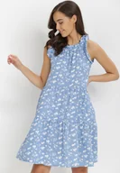 Sukienki - Niebieska Sukienka Diara - miniaturka - grafika 1