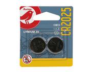 Baterie i akcesoria - Auchan - Baterie Lithium CR2025 - miniaturka - grafika 1