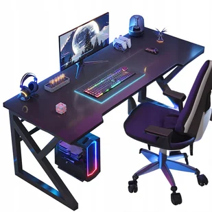 Biurko Gamingowe Stół Gamingowy Dla Gracza Komputerowe Czarne Duże Loft - Biurka gamingowe - miniaturka - grafika 1