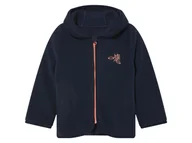 Kurtki i płaszcze dla dziewczynek - lupilu® Bluza polarowa dziecięca z kapturem (Granatowy, 122/128) - miniaturka - grafika 1