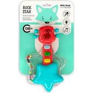 Grzechotki dla dzieci - Grzechotka muzyczna gitara czerwona Milly Mally - miniaturka - grafika 1
