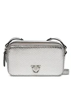 Torebki damskie - PINKO Torebka Camera Case AI 24-25 PLTT 102810 A1VG Srebrny - miniaturka - grafika 1