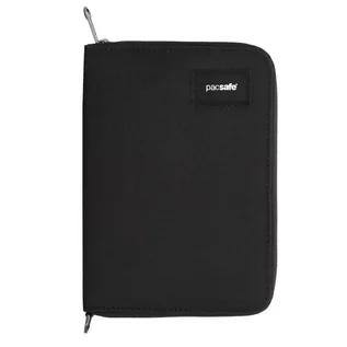 Portfele - Portfel z ochroną przed kradzieżą organizer Pacsafe Compact Travel Organizer czarny - grafika 1