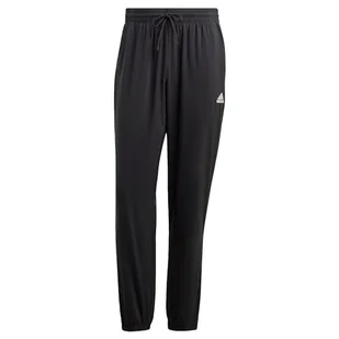 adidas Męskie spodnie Aeroready Essentials Stanford z elastycznymi mankietami, L wysokie, 7,6 cm czarne - Spodenki męskie - miniaturka - grafika 1