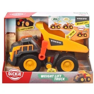 Dickie Toys Wywrotka Volvo Construction z 3 światłami i dźwiękiem Toys 725335 - Samochody i pojazdy dla dzieci - miniaturka - grafika 1