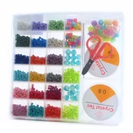 Prace ręczne dla dzieci - KORALIKI DO ROBIENIA BIŻUTERII BRANSOLETEK ZESTAW - miniaturka - grafika 1