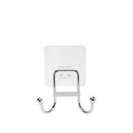 Wieszaki łazienkowe - Wieszak ścienny podwójny Axel chrom - miniaturka - grafika 1