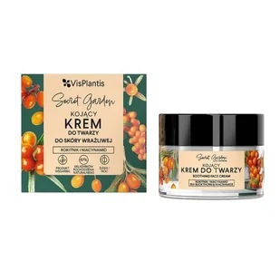 VIS PLANTIS Secret Garden Kojący krem do twarzy do skóry wrażliwej Rokitnik i Niacynamid 50 ml - Kremy do twarzy - miniaturka - grafika 1
