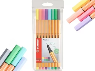 Cienkopis pastelowy Stabilo Point 88 etui 8 sztuk - Cienkopisy - miniaturka - grafika 1