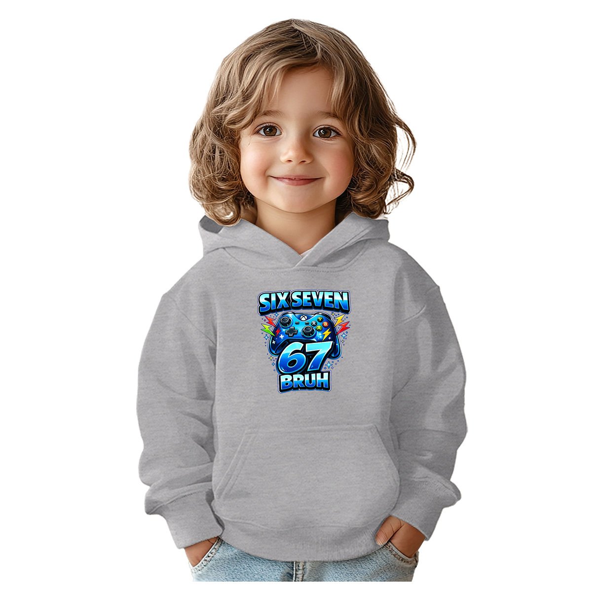 BLUZA DZIECIĘCA 67 SIX SEVEN VIRAL GAMER BRUH 122-128 CHŁOPIĘCA DZIEWCZĘCA