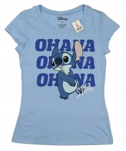 Koszulka damska młodzieżowa T-shirt DISNEY Lilo i Stitch r. L niebieska - Koszulki i topy damskie - miniaturka - grafika 1