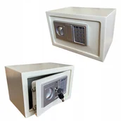 Sejfy i kasy pancerne - SEJF KASETKA NA SZYF DOMOWY ELEKTRONICZNY 2 KLUCZE - miniaturka - grafika 1