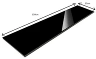 Kostki brukowe i krawężniki - Parapet Stopnica granitowa polerowana Black Pearl 150x33x2 - miniaturka - grafika 1