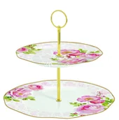 Tace i patery - PORCELANOWA ETAŻERKA DO CIAST - Floral Damask (355 FLDA) - miniaturka - grafika 1