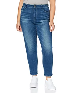 Spodnie damskie - G-STAR RAW JANEH ULTRA HIGH MOM ANKLE dżinsy damskie, Niebieski (Antic Faded Oregon Blue D16083-b631-b820), 27W / 32L - grafika 1