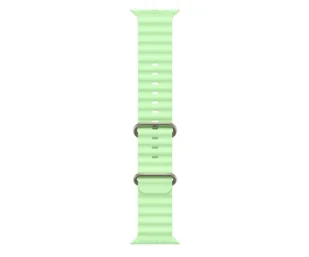 Apple Pasek Ocean 49 mm neonowy zielony + tytan naturalny - Akcesoria do smartwatchy - miniaturka - grafika 1